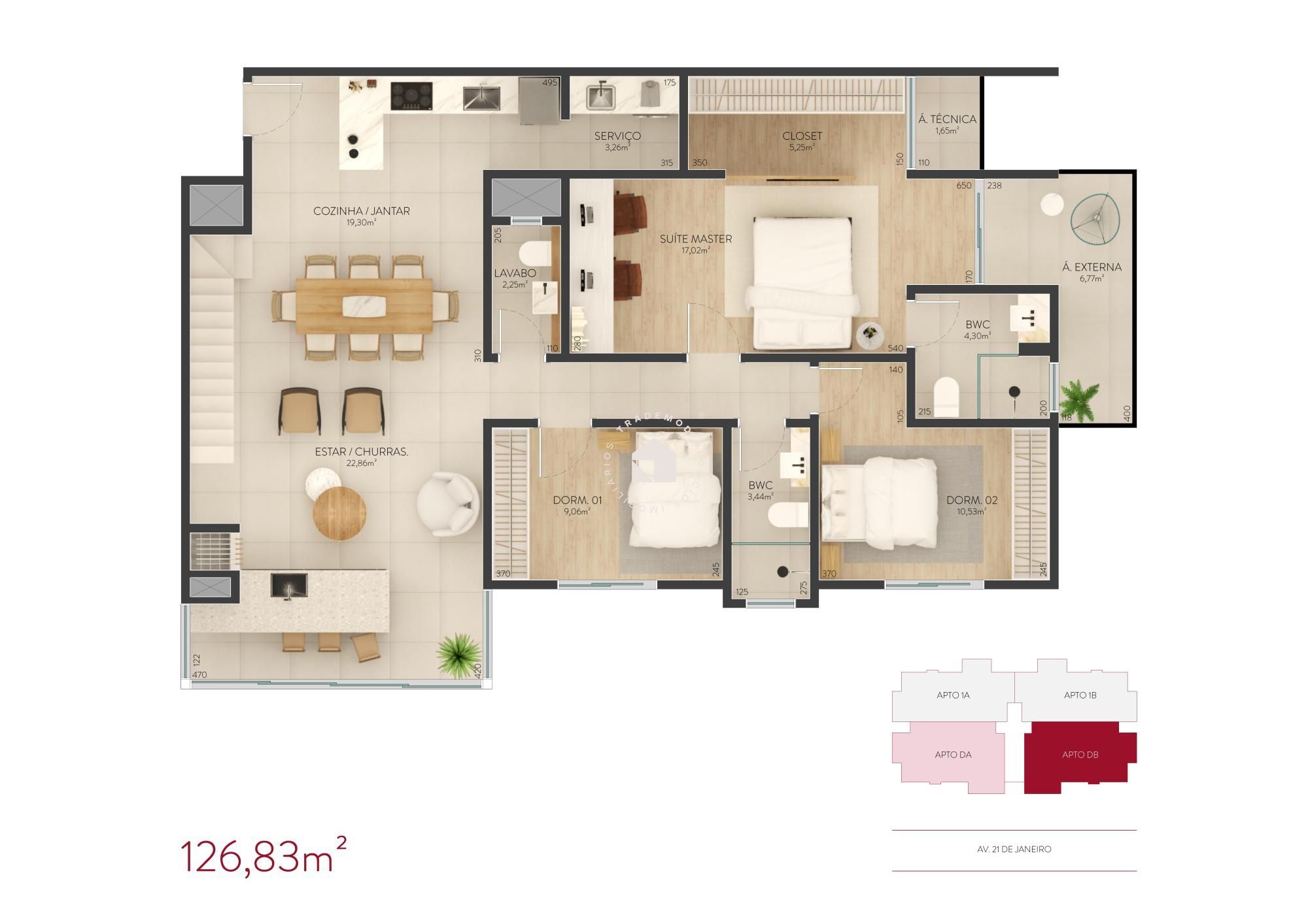 Apartamento à venda com 3 quartos, 220m² - Foto 9