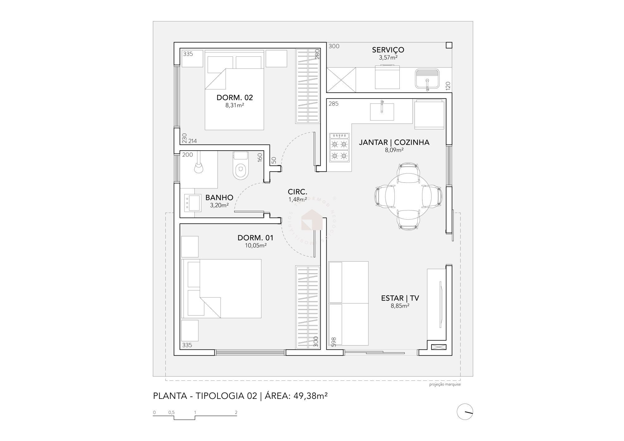 Casa à venda com 2 quartos, 49m² - Foto 9