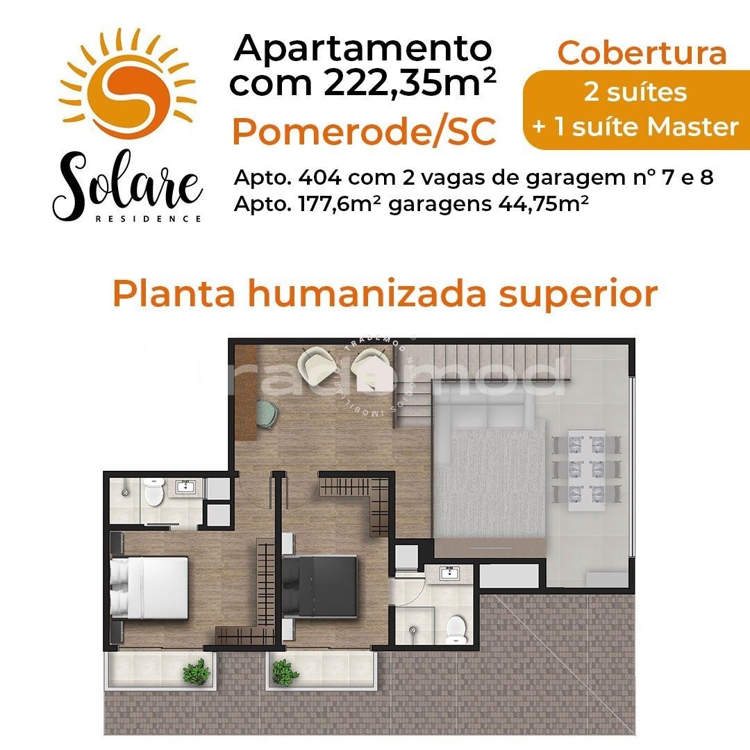 Apartamento à venda com 3 quartos, 217m² - Foto 3