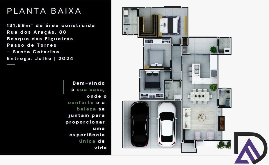 Casa à venda com 3 quartos, 100m² - Foto 3