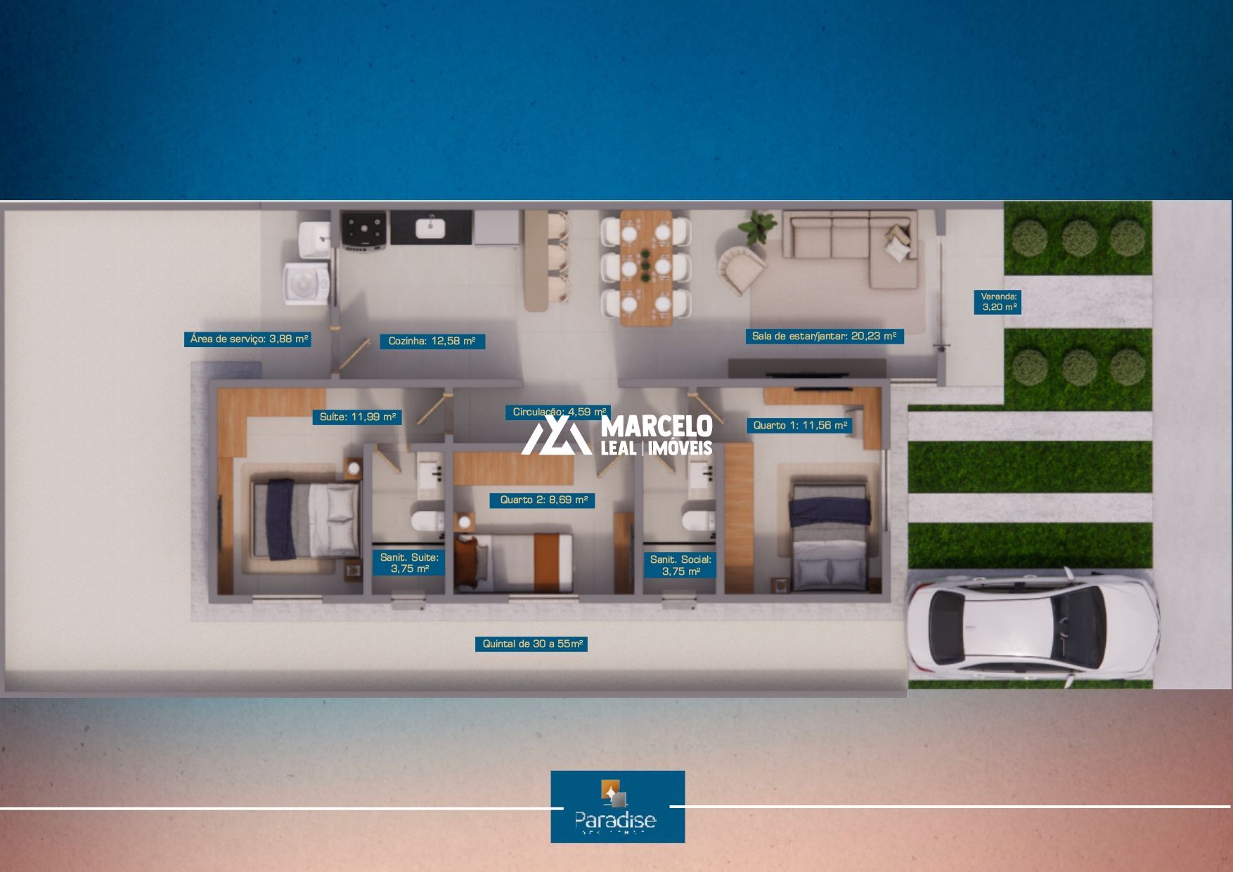 Casa de Condomínio, 3 quartos - Foto 8