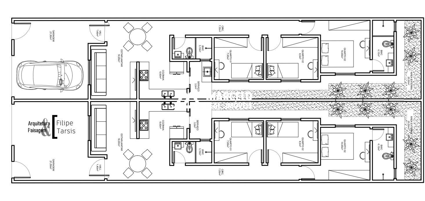 Casa, 3 quartos, 69 m² - Foto 1