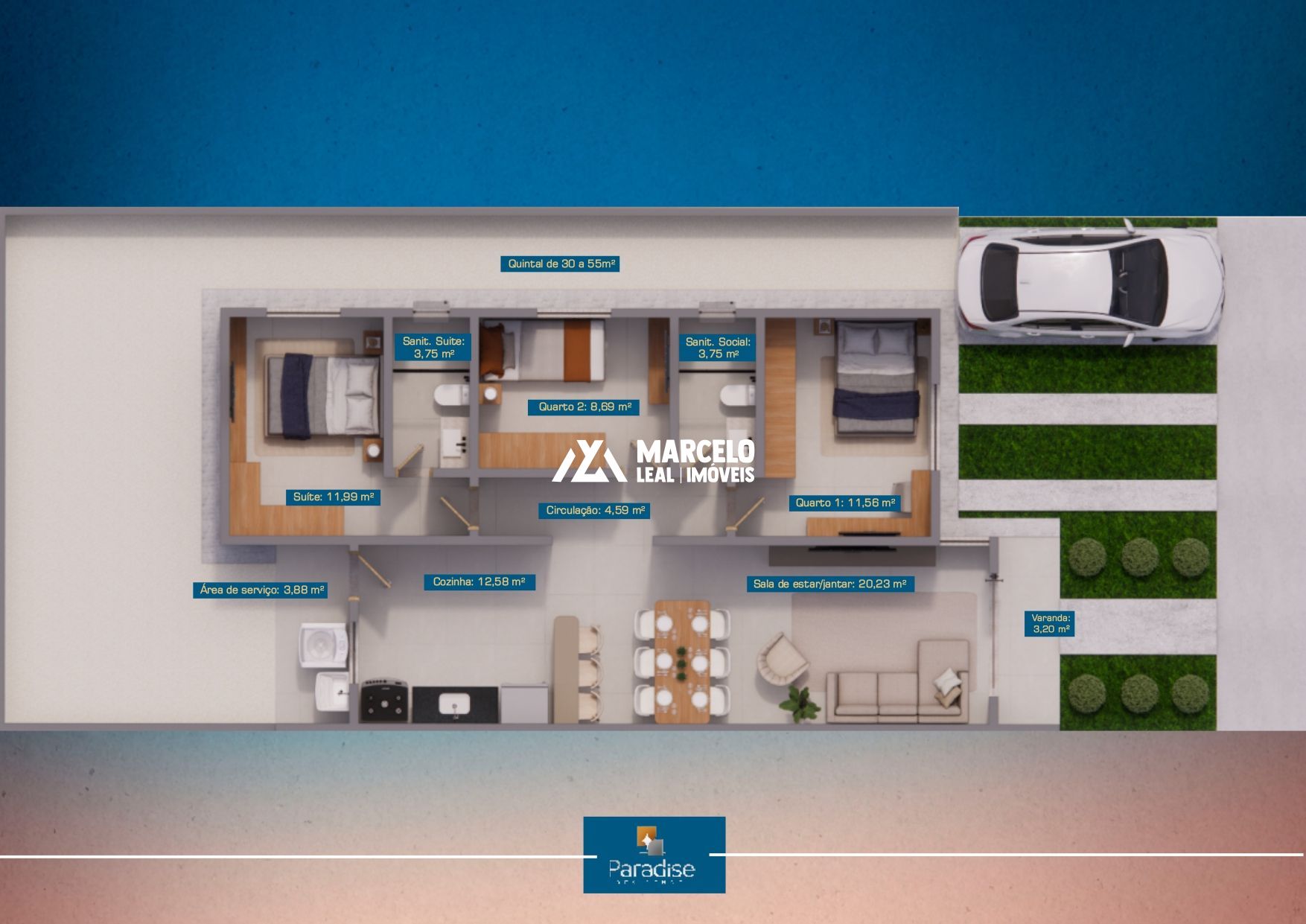 Casa de Condomínio, 3 quartos - Foto 7