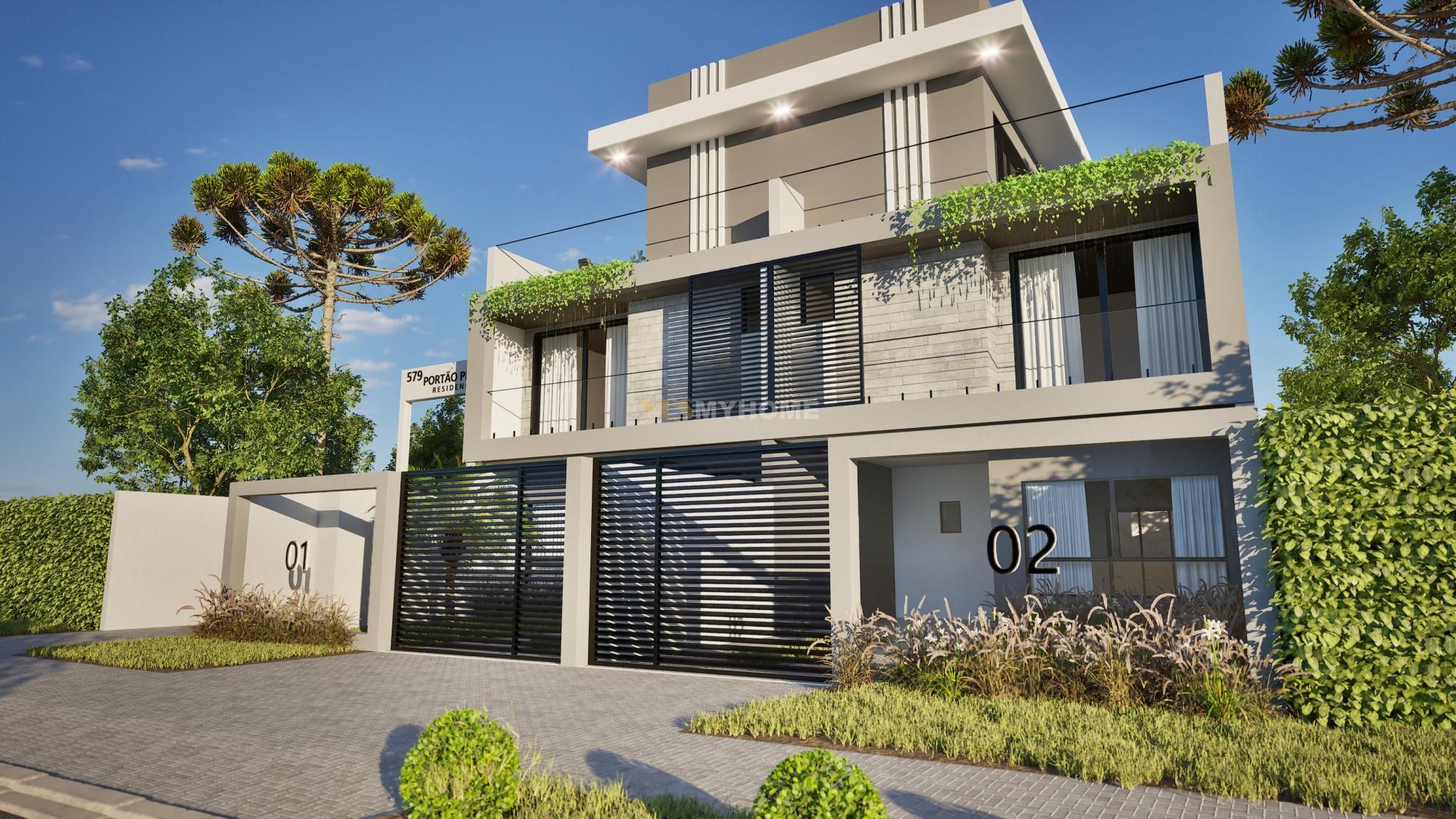 Casa em condomínio no Portão com 3 quartos e 2 vagas de garagem - Curitiba