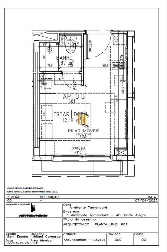 Loft mobiliado para Investimento ou moradia - Bairro Floresta