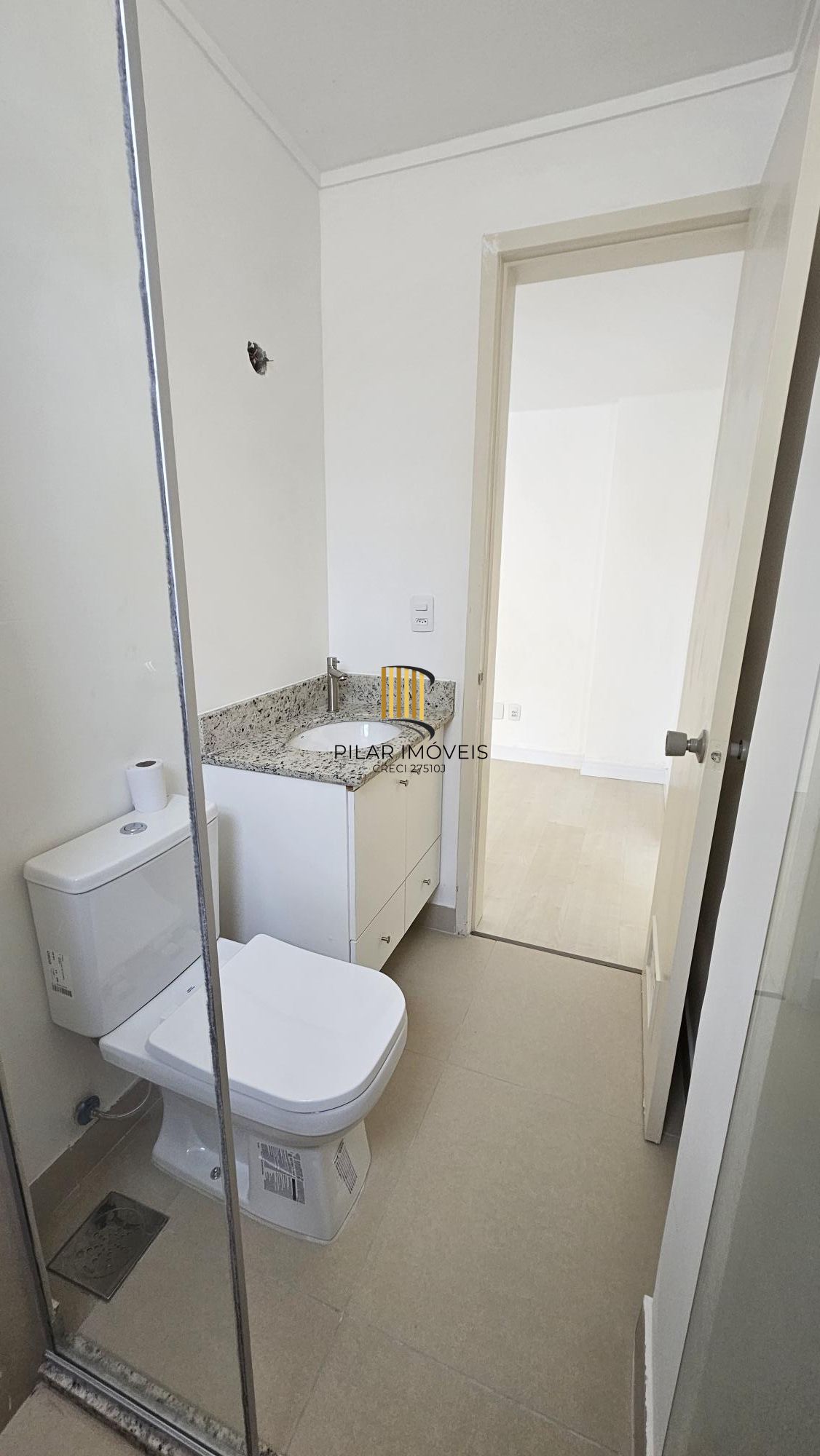 Apartamento 1 dormitorio de frente todas as peças norte