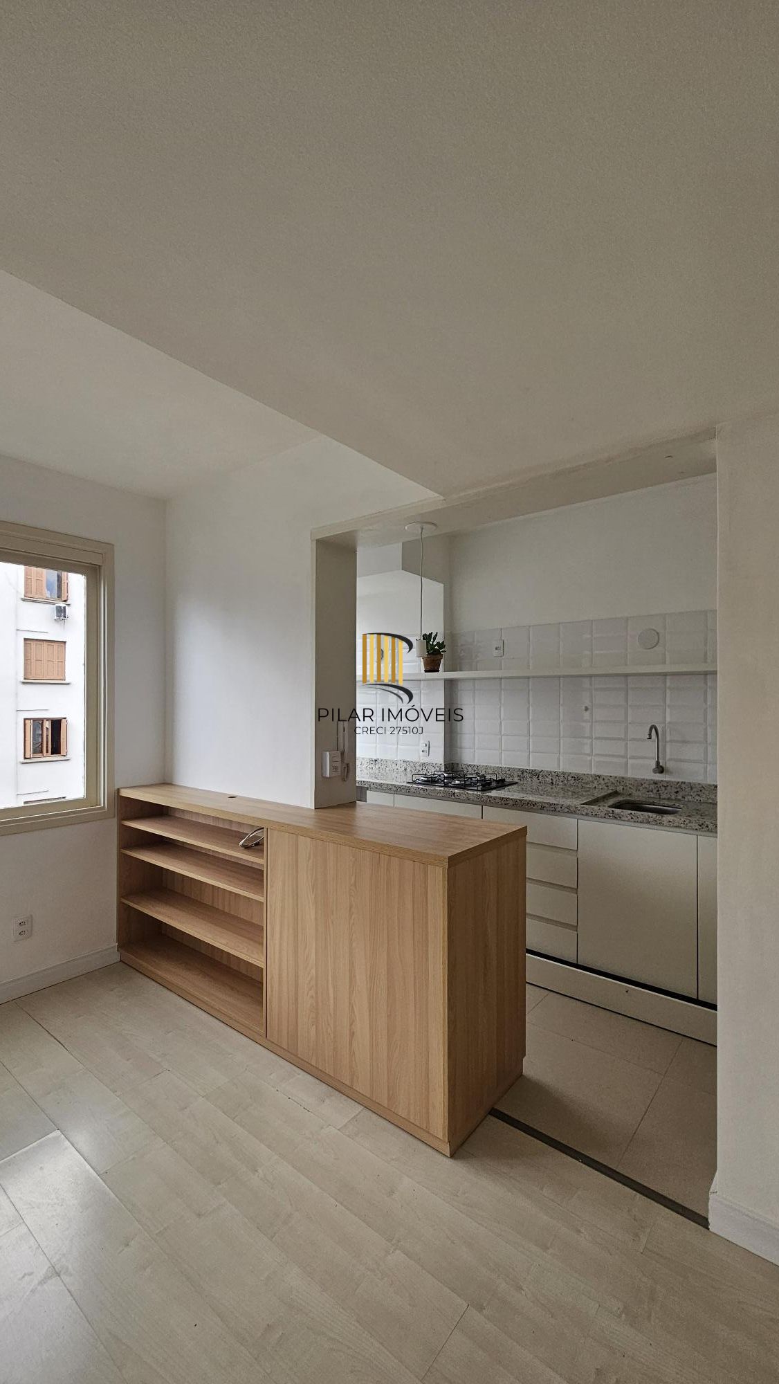 Apartamento 1 dormitorio de frente todas as peças norte - Pilar Imóveis