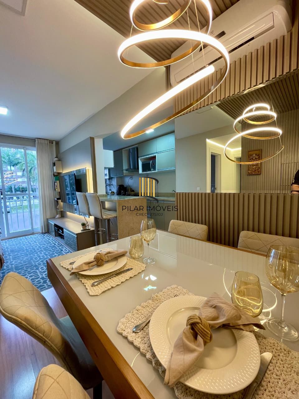 APARTAMENTO MOBILIADO, BAIRRO VILA NOVA - 57M² - 02 QUARTOS, 01 SUÍTE - 01 VAGA DE ESTACIONAMENTO!