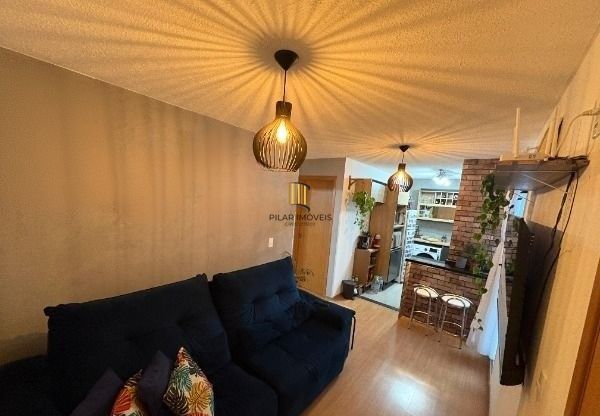 Apartamento em Viamão 2 dormitórios, sala de estar e jantar integradas à cozinha, banheiro social e vaga de garagem privativa.