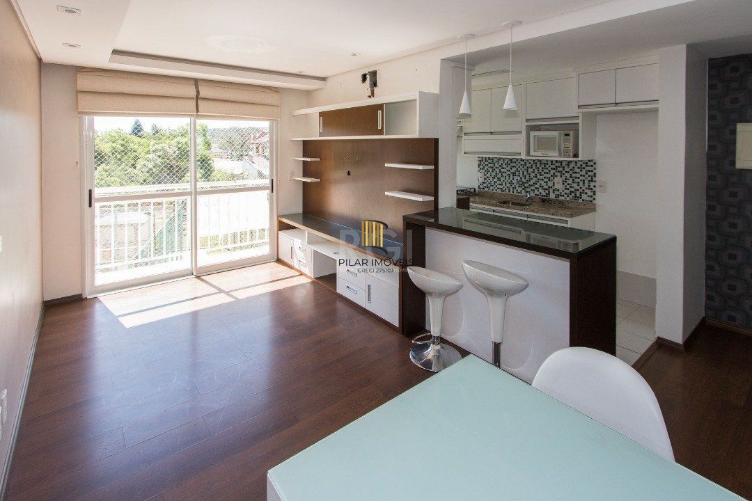 Apartamento | Bairro Cristal | 2 dormitórios | Suíte |  Semi mobiliado |  1 vaga escriturada - Pilar Imóveis
