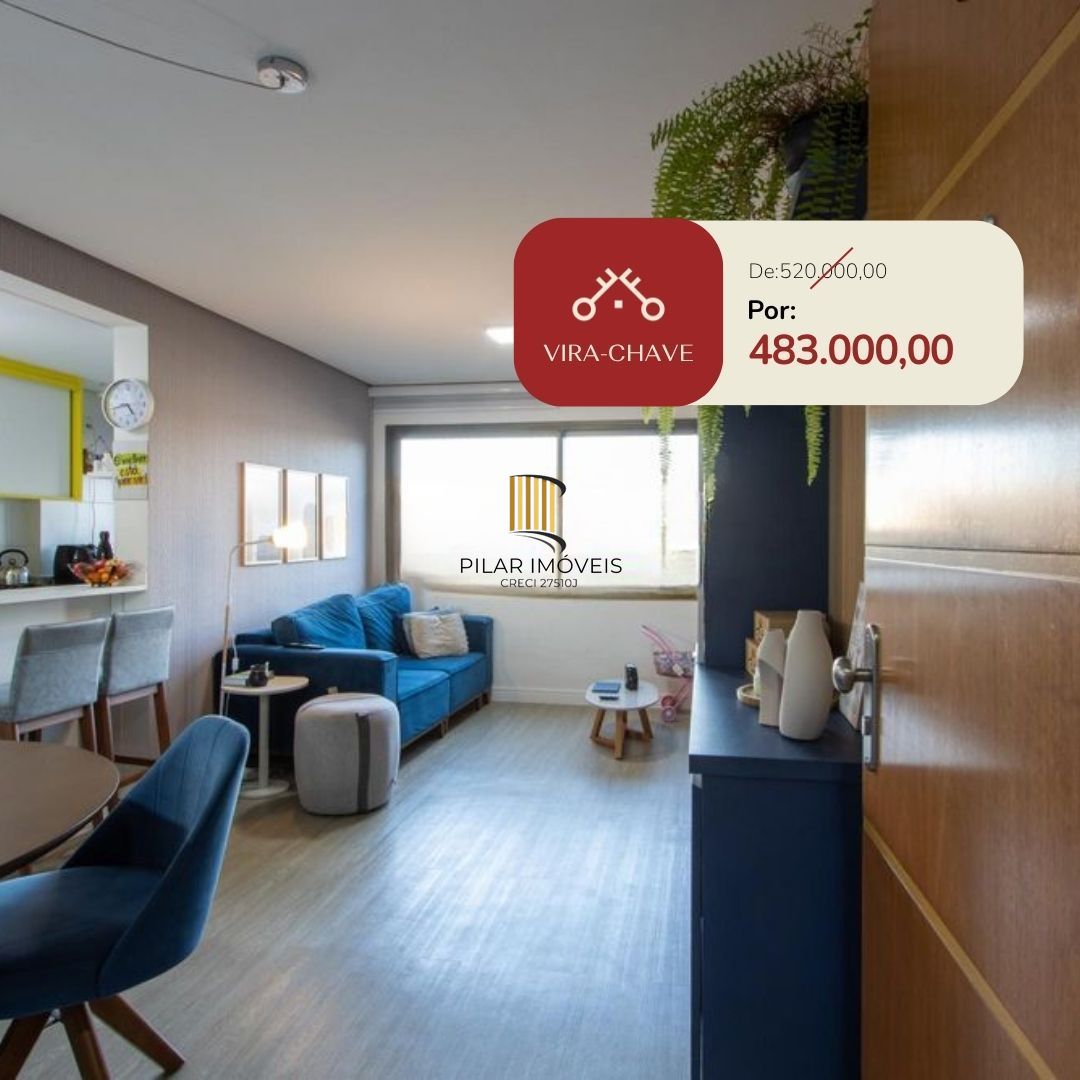 Apartamento de 62m²,  2 dormitórios com suíte, churrasqueira, vaga coberta, infraestrutura completa, na zona sul de Porto Alegre. - Pilar Imóveis