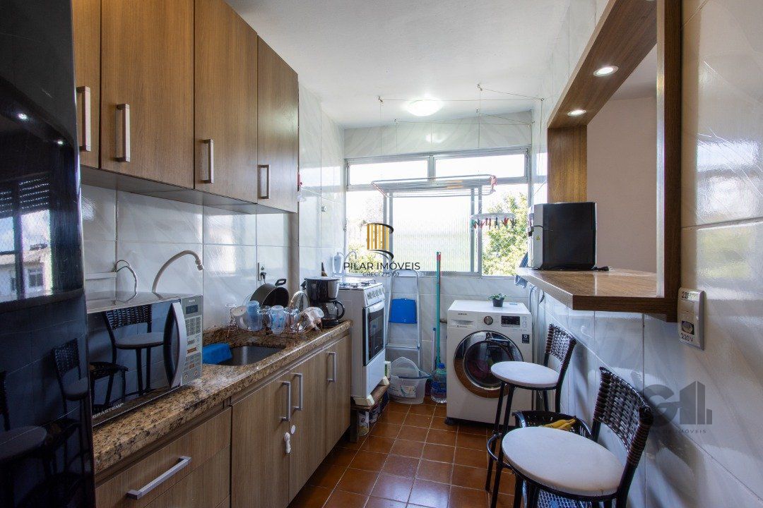 O apartamento com 46,68 m² de área privativa