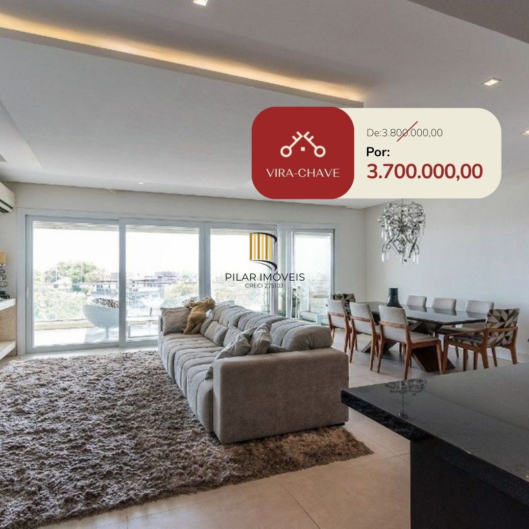 Cobertura para Venda - 319.17m², 3 dormitórios, sendo 3 suites, 4 vagas - Cristal - Pilar Imóveis