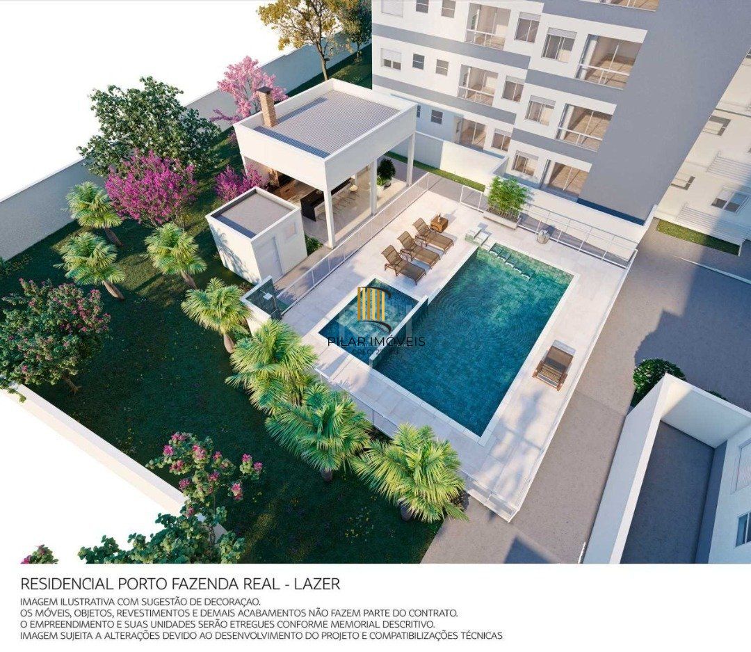 Apartamento para Venda - 56.77m², 2 dormitórios, sendo 1 suites, 1 vaga - Camaquã