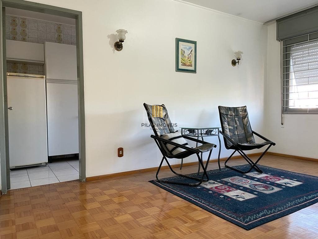 Apartamento de 1 dormitório mobiliado, sala, cozinha mobiliada