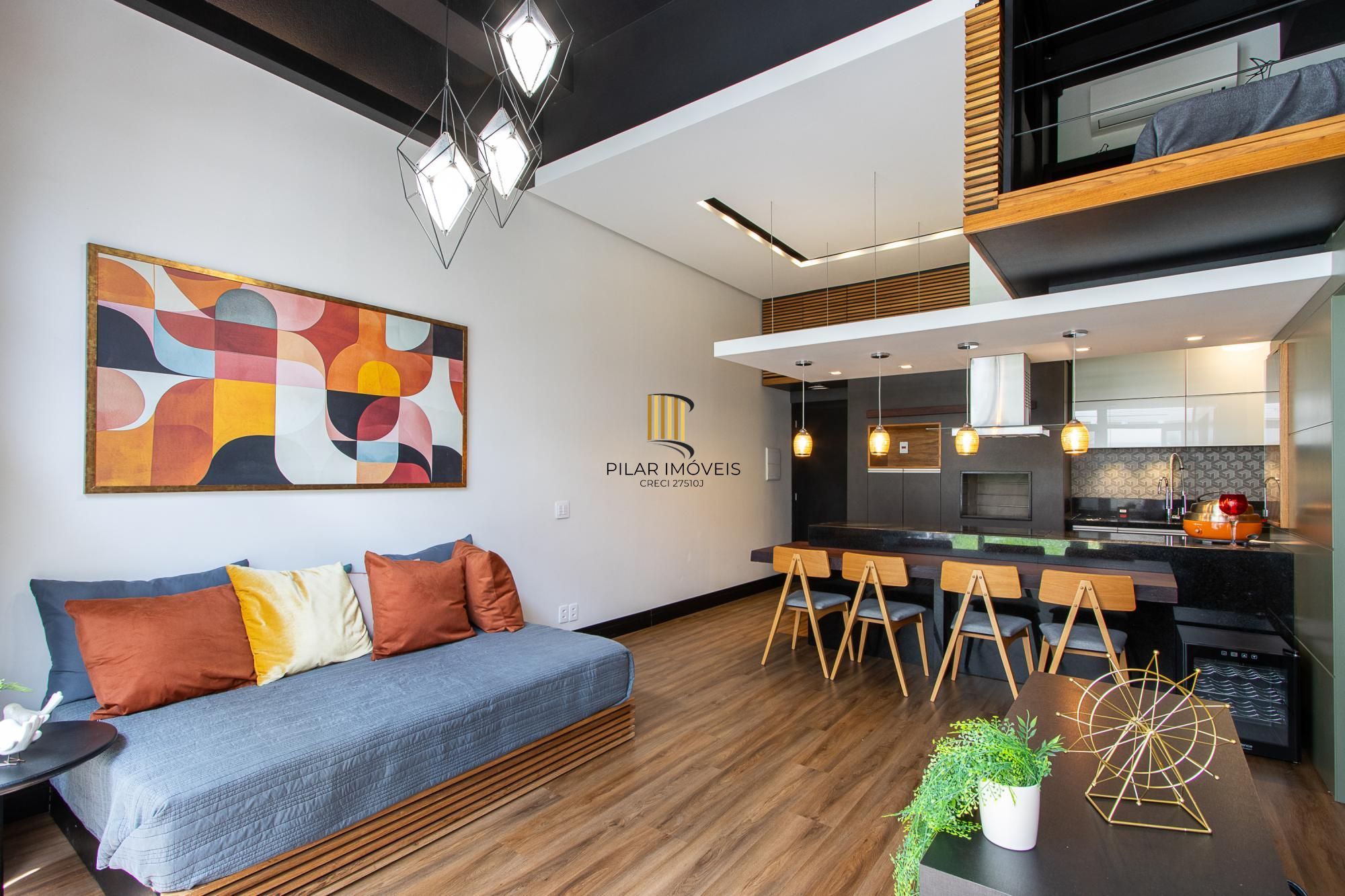 Apartamento Garden/Loft, 1 quarto, 1 vaga - Bairro Cidade Baixa