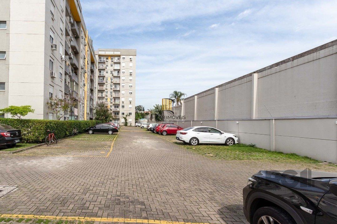 Apartamento de 50,85m2, 2 dormitórios, 1 banheiro e 1 vaga escriturada.