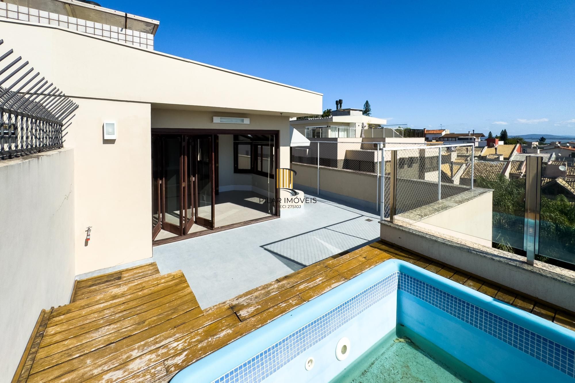 Cobertura alto padrão vista rio, construção Bandeira, com 228,32m² de área privativa.