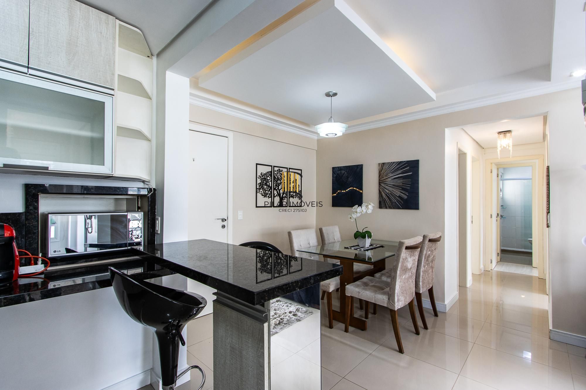 APARTAMENTO MOBILIADO PARA VENDA , 71m², 3 QUARTOS (1 SUITE),  01 VAGA ESCRITURADA - BAIRRO CAVALHADA