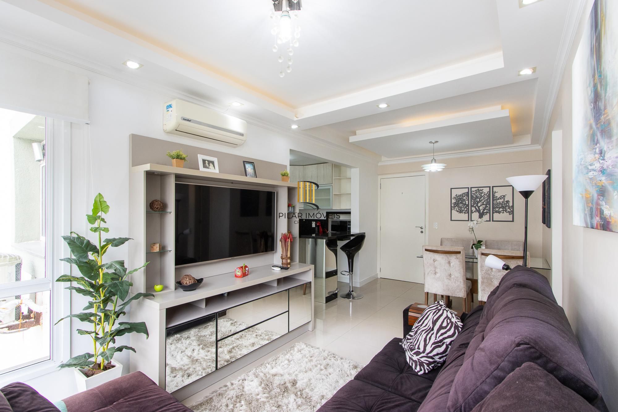 APARTAMENTO MOBILIADO PARA VENDA , 71m², 3 QUARTOS (1 SUITE),  01 VAGA ESCRITURADA - BAIRRO CAVALHADA