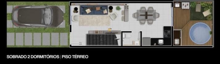 Casa Condominio 2 Dormitório(s) Bairro Vila Nova