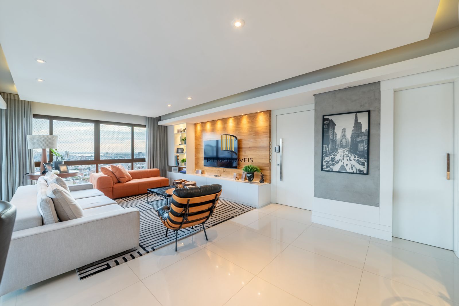 Apartamento exclusivo, decorado com requinte e uma vista incrível!