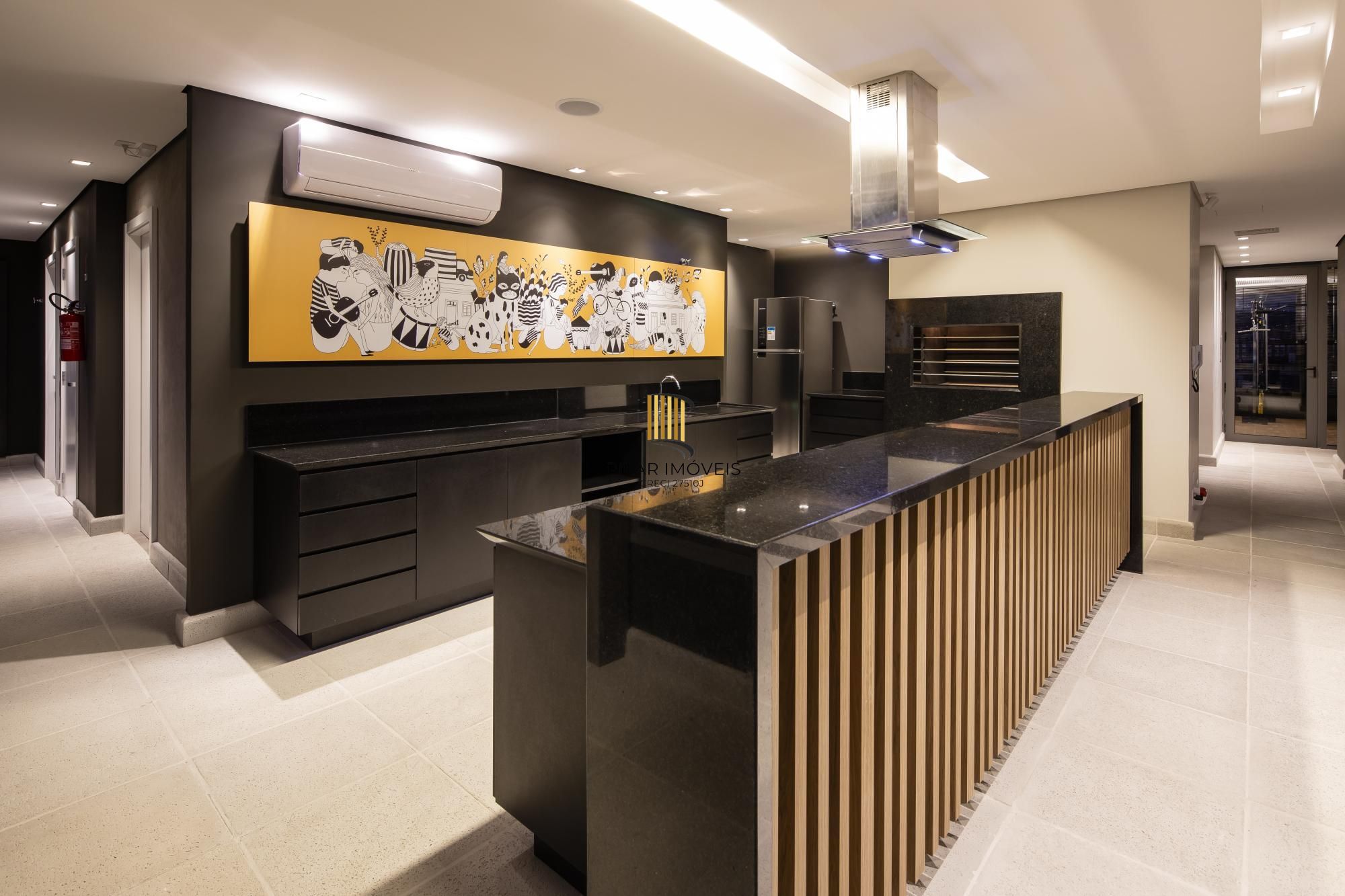 Apartamento de  dormitório no condomínio Artsy Cidade Baixa.
