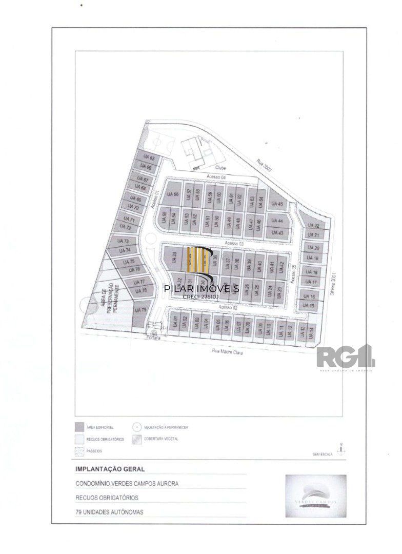Terreno em condomínio com 385,88m² no Residencial Verdes Campos.