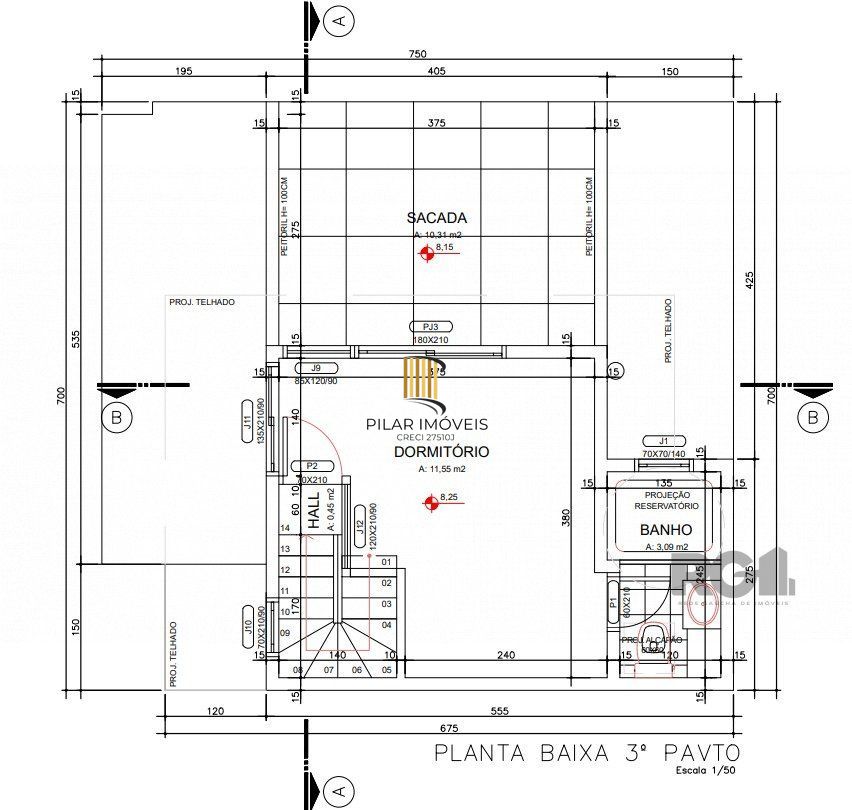 Casa Condominio 3 Dormitório(s) Bairro Espirito Santo