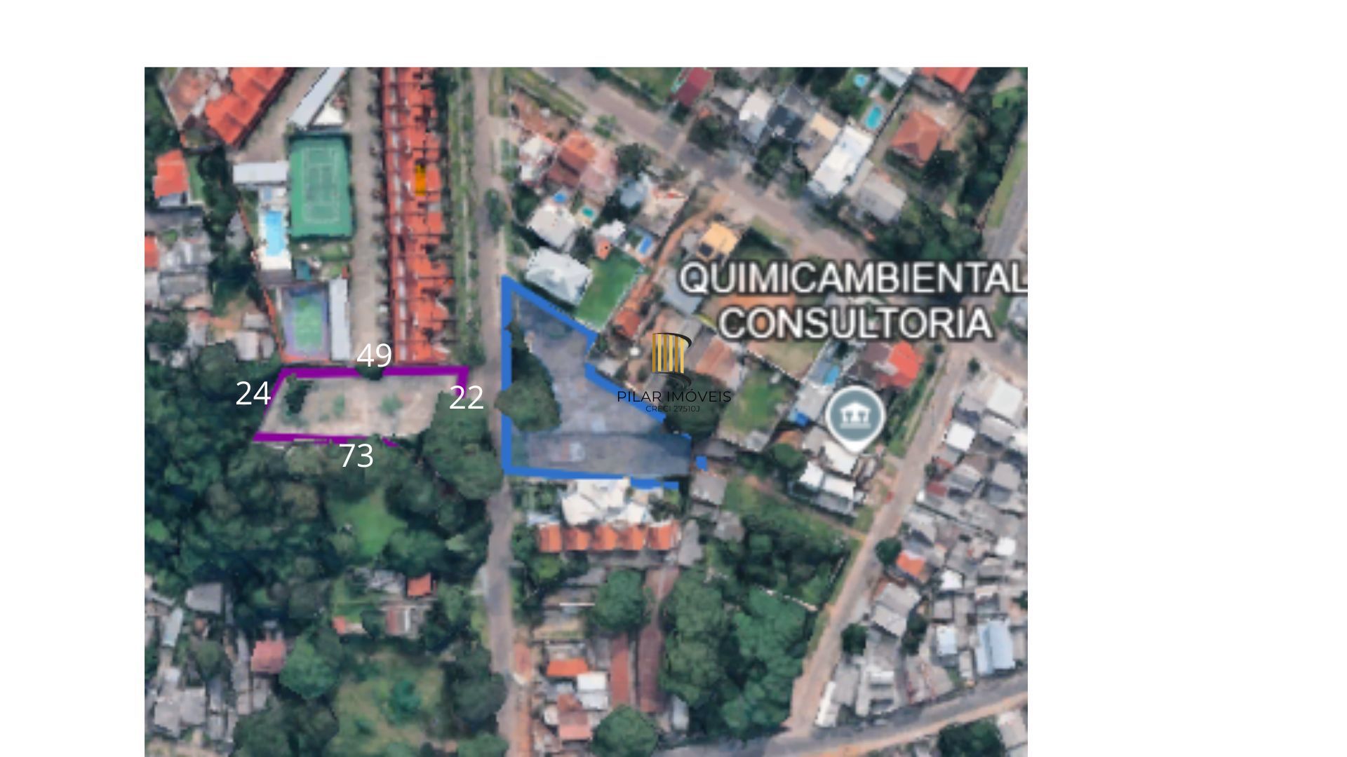 Terreno no bairro Cristal com aproximadamente 1352m² de área!!