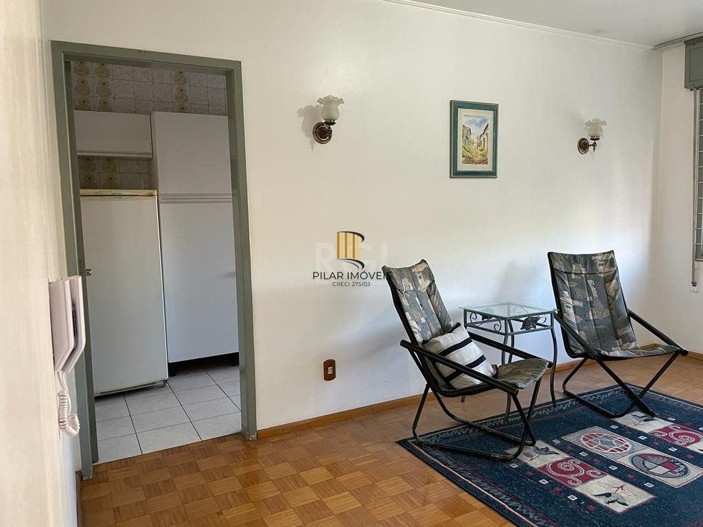 Apartamento de 1 dormitório mobiliado, sala, cozinha mobiliada