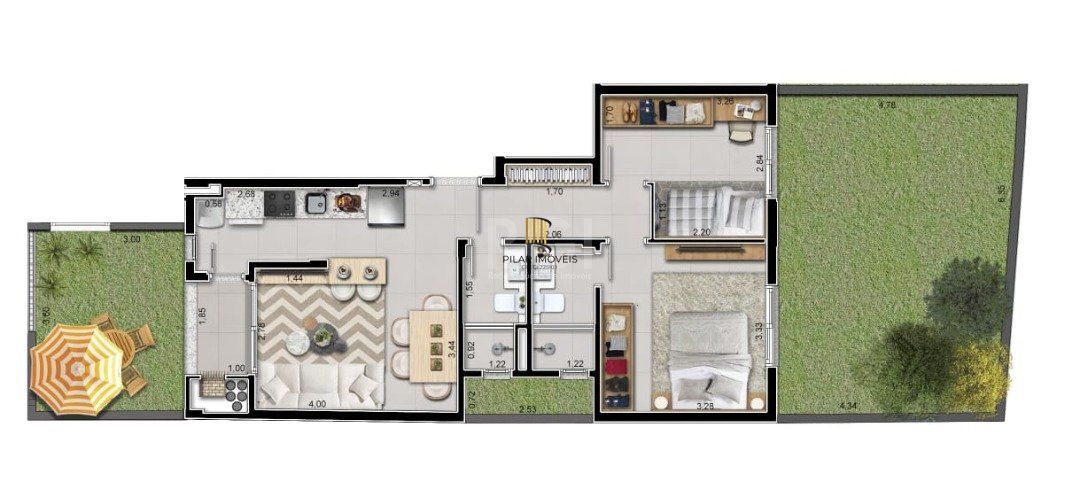 Apartamento 2 dormitórios no bairro Medianeira