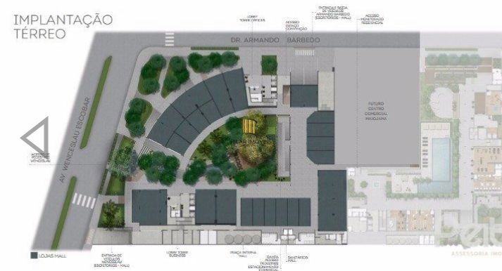 Sala comercial no MW, 52m² privativos - Bairro Tristeza