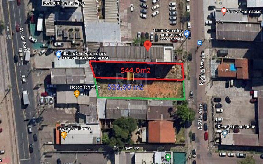 Terreno Plano | 544m2 de área | Bairro Cristo Redentor