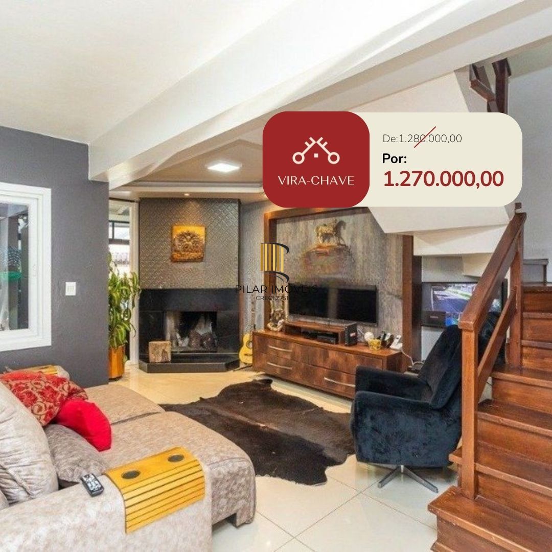 BELÍSSIMA CASA 3 SUÍTES NO CORAÇÃO DO  BAIRRO TRISTEZA - Pilar Imóveis