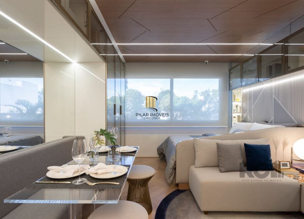 Apartamento 1 dormitório, banheiro social e cozinha americana