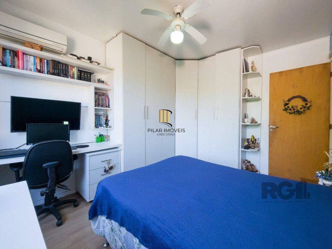 Cobertura, 2 quartos, 1 suite, dependência de empregada, 1 vaga de garagem, bairro Partenon
