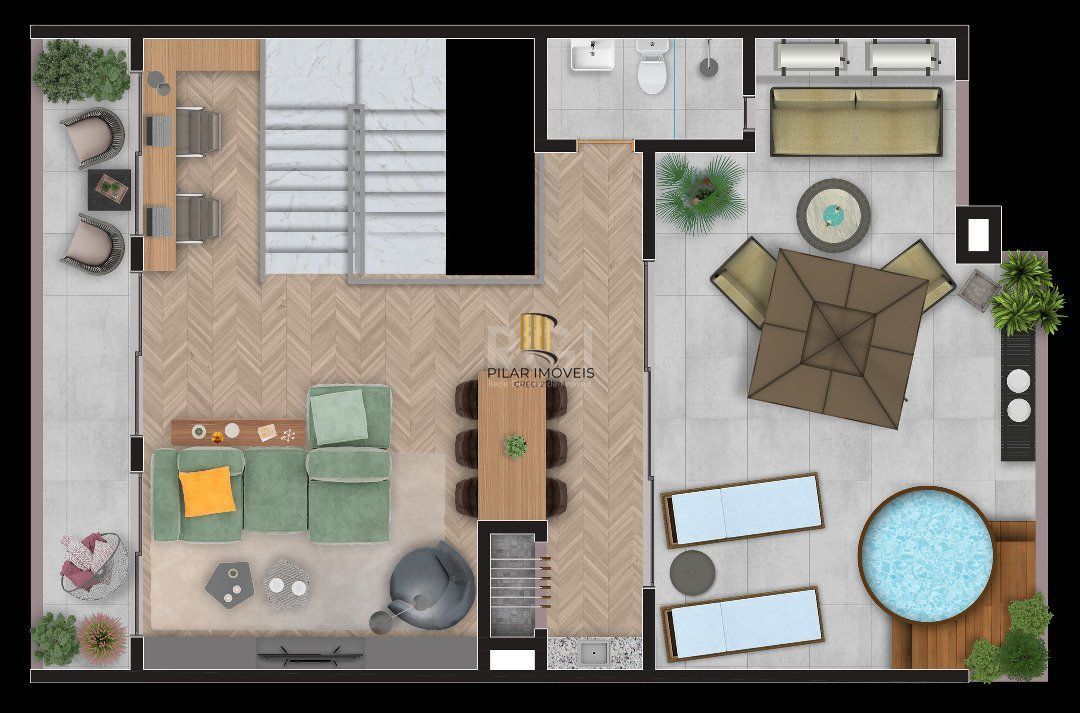 Casa Condominio para Venda - 300m², 4 dormitórios, sendo 4 suites, 2 vagas - Tristeza