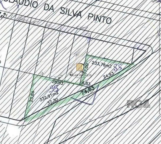 Terreno à venda no bairro Guarujá, com área total de 332,91m²