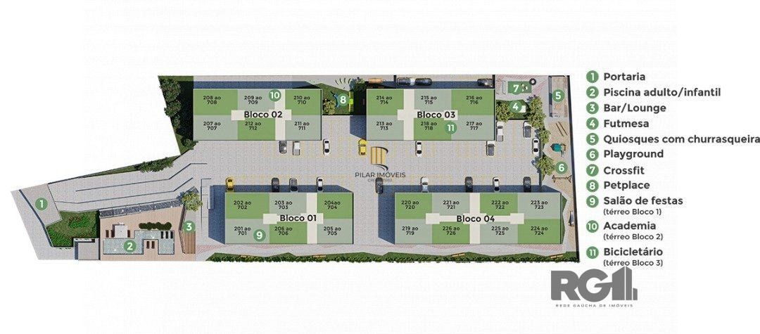 Apartamento 3 dormitórios no bairro Cristal