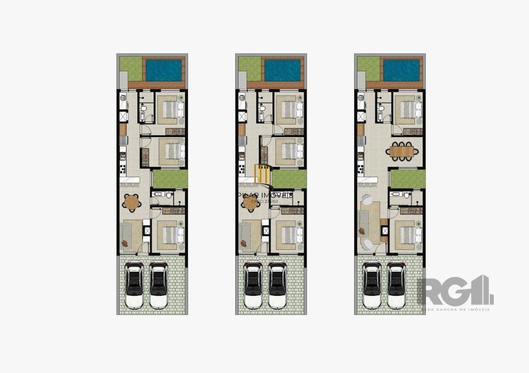 Casa 3 dormitórios no bairro Hípica