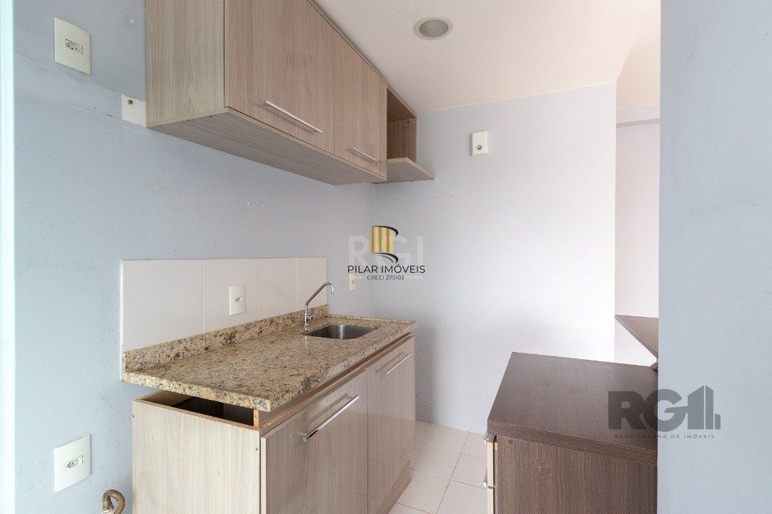 Apartamento de 50,85m2, 2 dormitórios, 1 banheiro e 1 vaga escriturada.