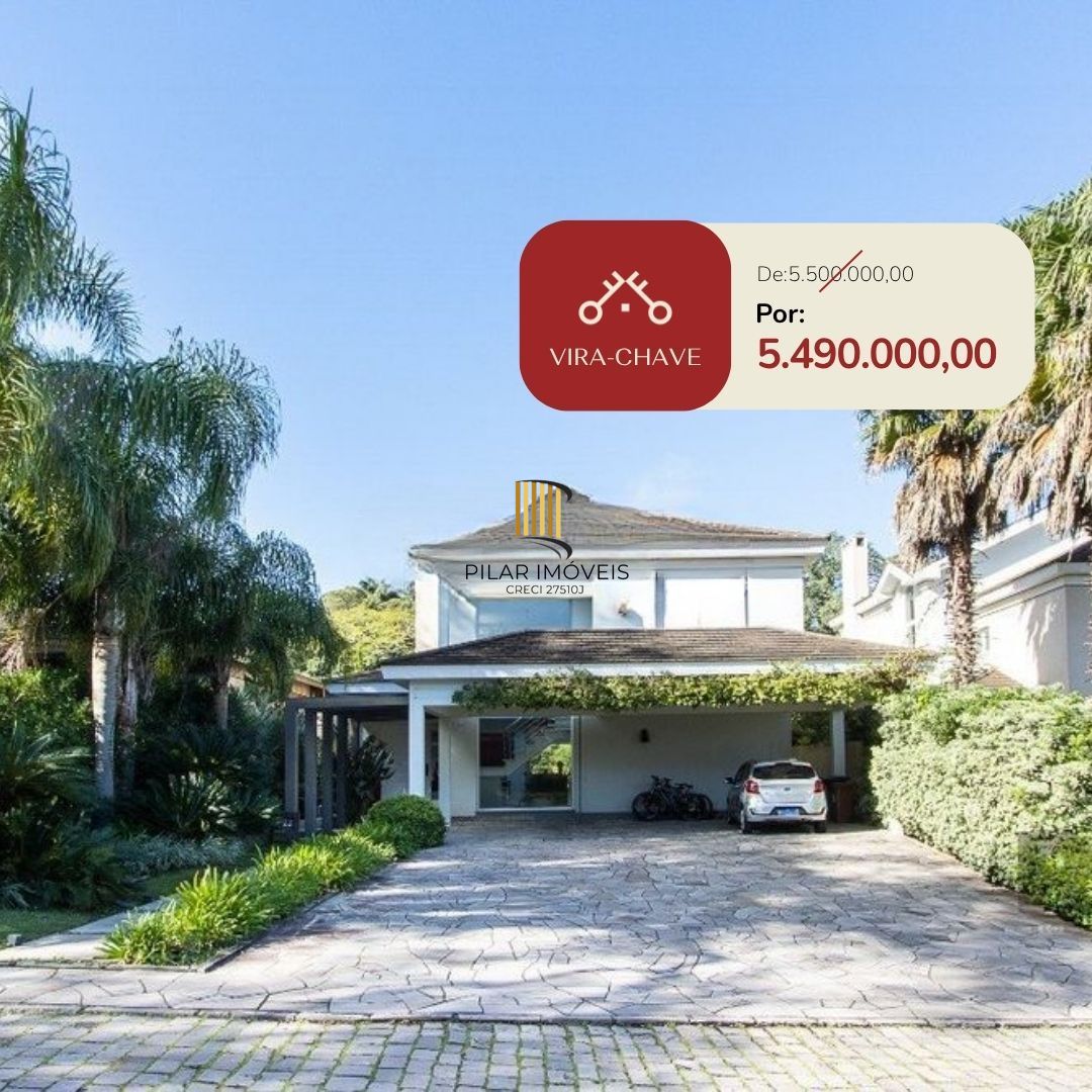 Casa no Condomínio Las Rocas, vista para o Guaíba, com 5 suítes - Pilar Imóveis