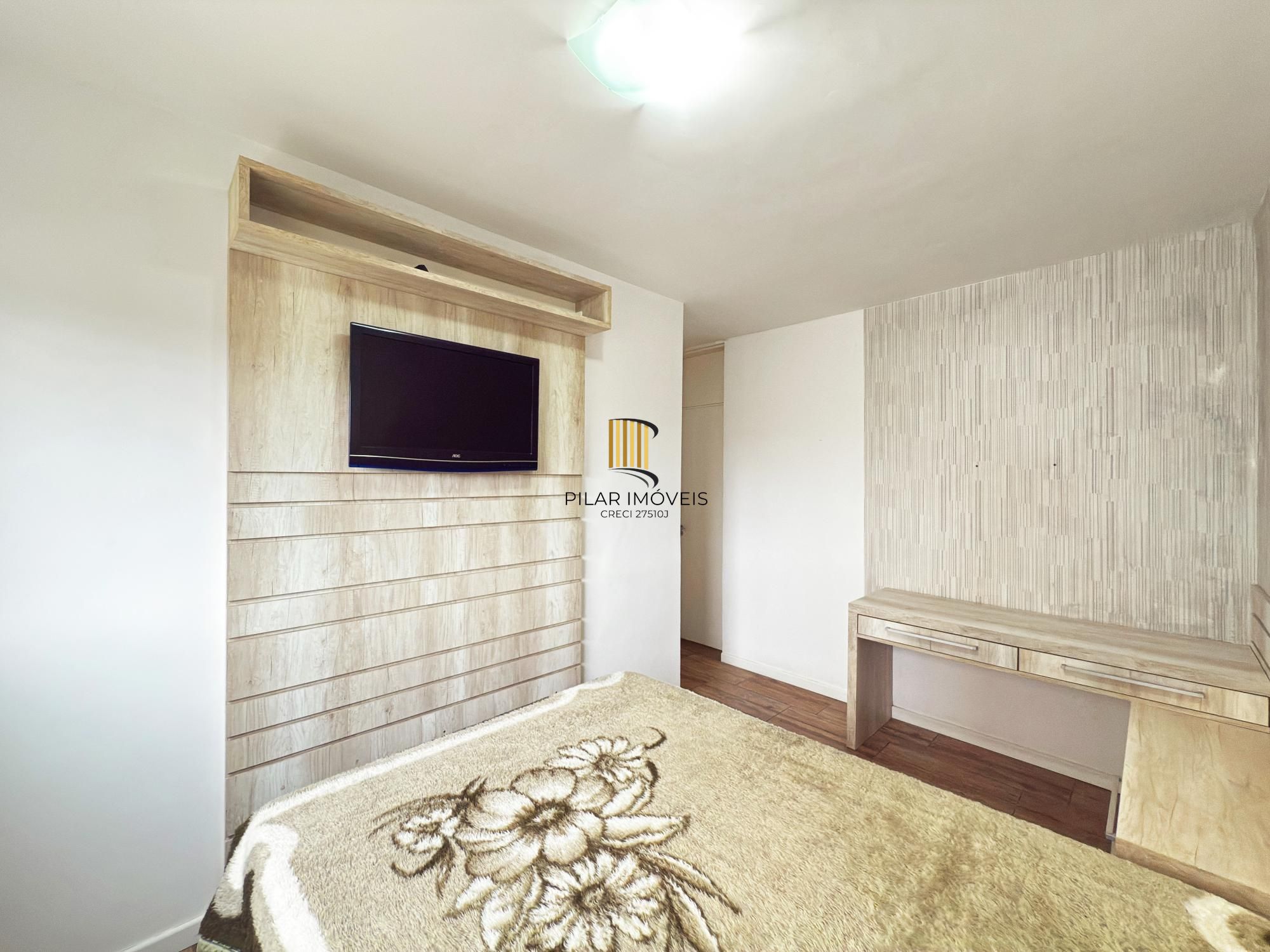 Apartamento de 3 dormitórios, 1 suíte e 2 vagas de garagem cobertas.