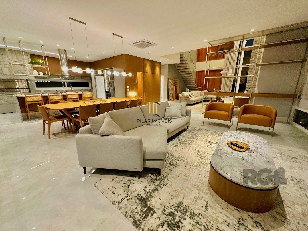 Sobrado Beira Lago com piscina e Deck com 457m² e 5 suítes no Condomínio Sense em Xangri-lá
