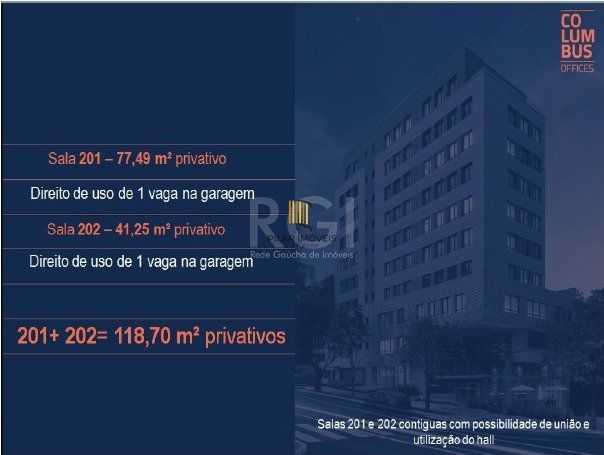 Conjunto/Sala para Venda - 118.74m², 0 dormitórios, São João