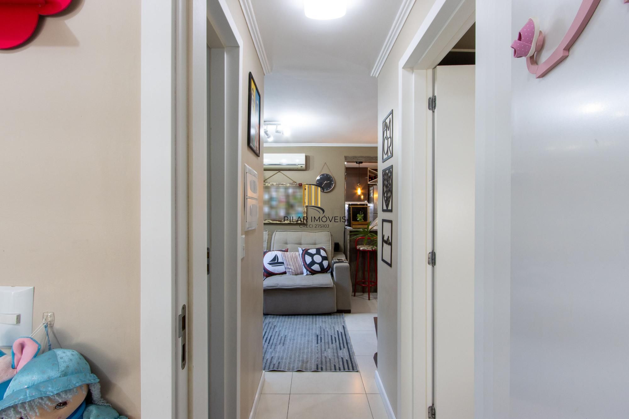 Apartamento  com  2 dormitórios, cozinha americana, Banheiro social, gás central, 1 vaga