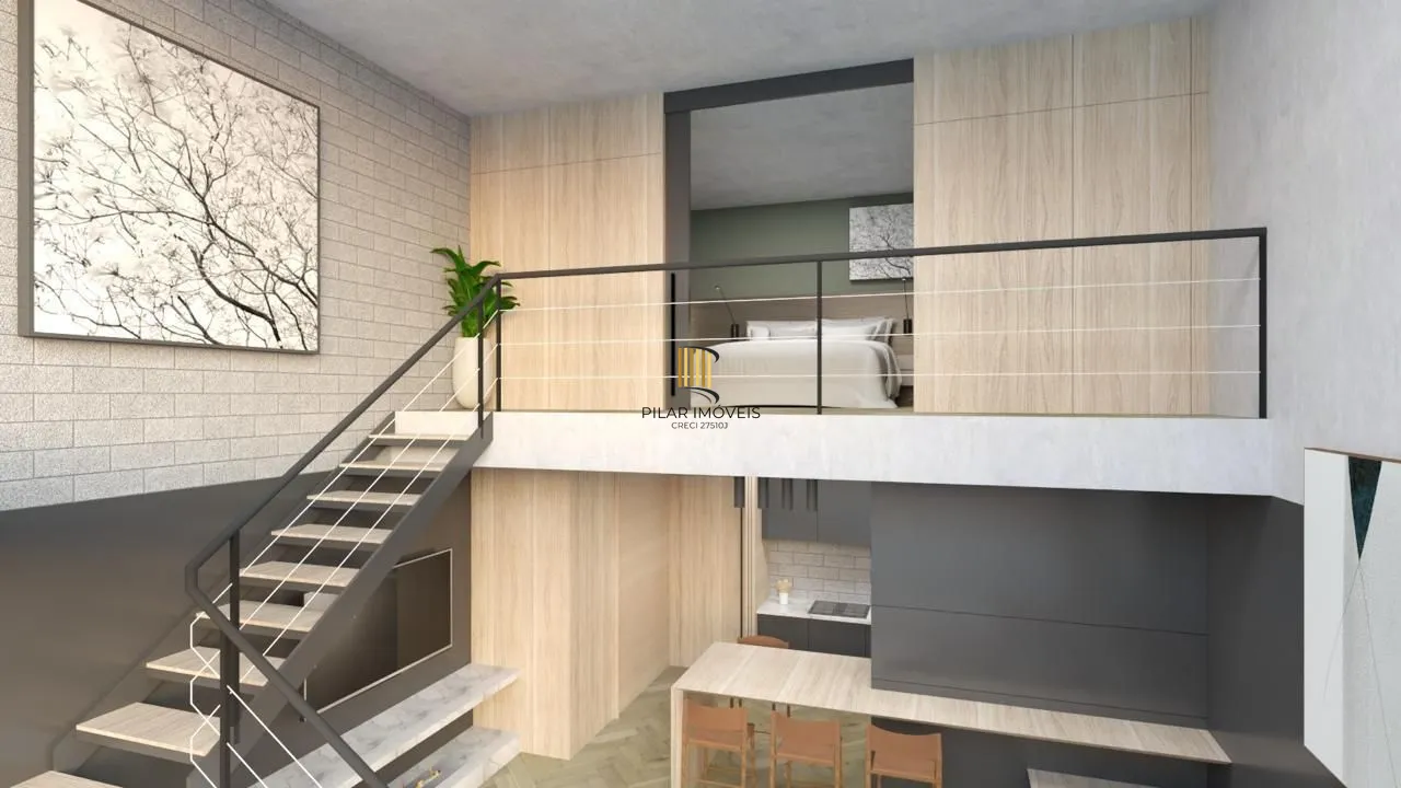 Apartamento 1 dormitório no bairro Petrópolis