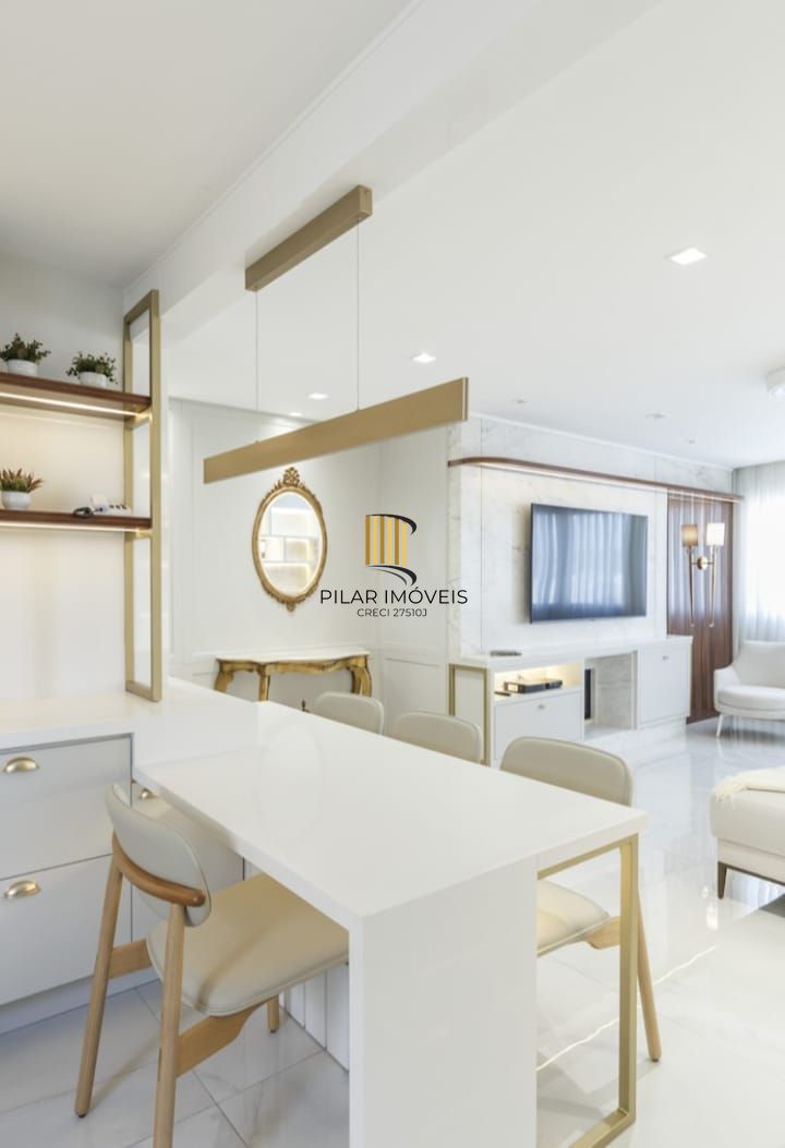 Apartamento 03 dormitórios, 01 suíte, 02 vagas individuais e cobertas, infraestrutura completa, Bairro Cristal