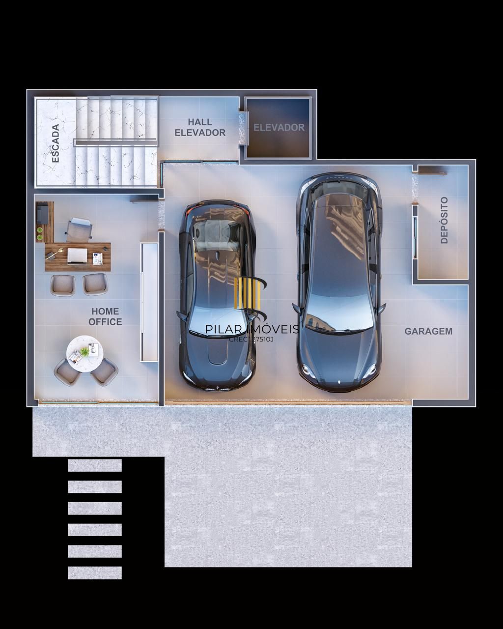 Casa de condomínio, 3 dormitórios, 3 suítes, 2 vagas de garagem.